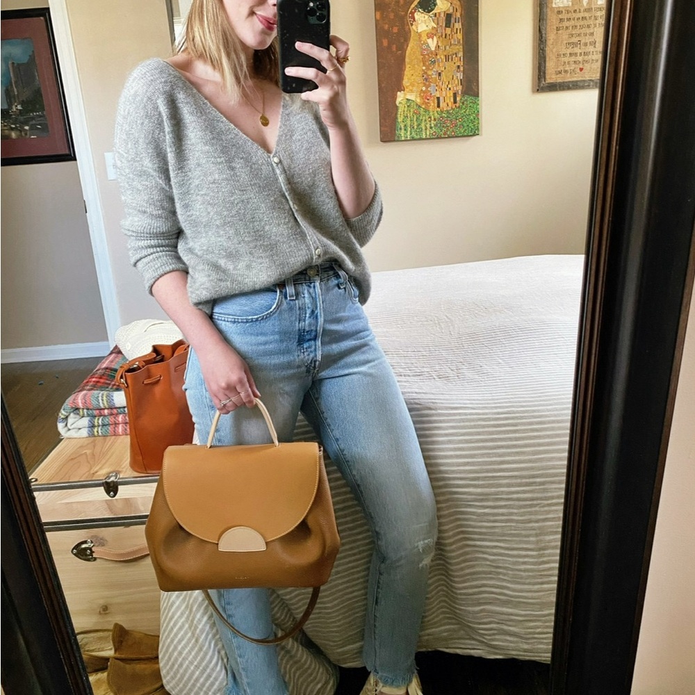 Polene Numéro Un Bag in Edition Trio Camel